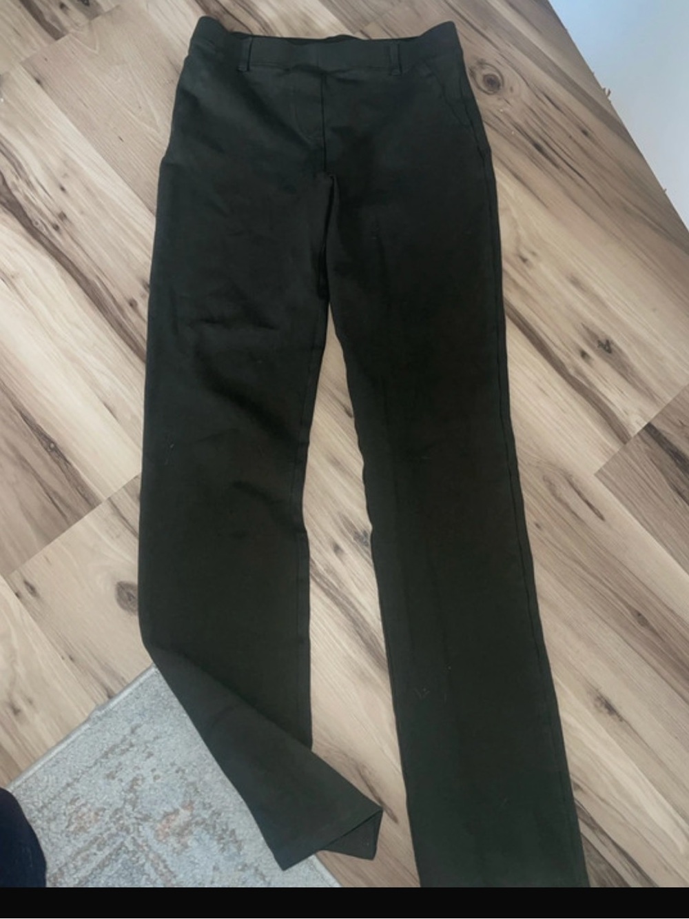 Quince Olive Green Straight-Leg Pointe Pants